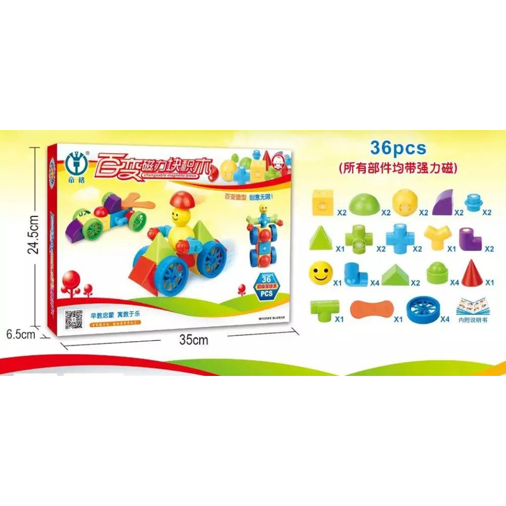 Changeable Magnetic Block (36 Pieces)