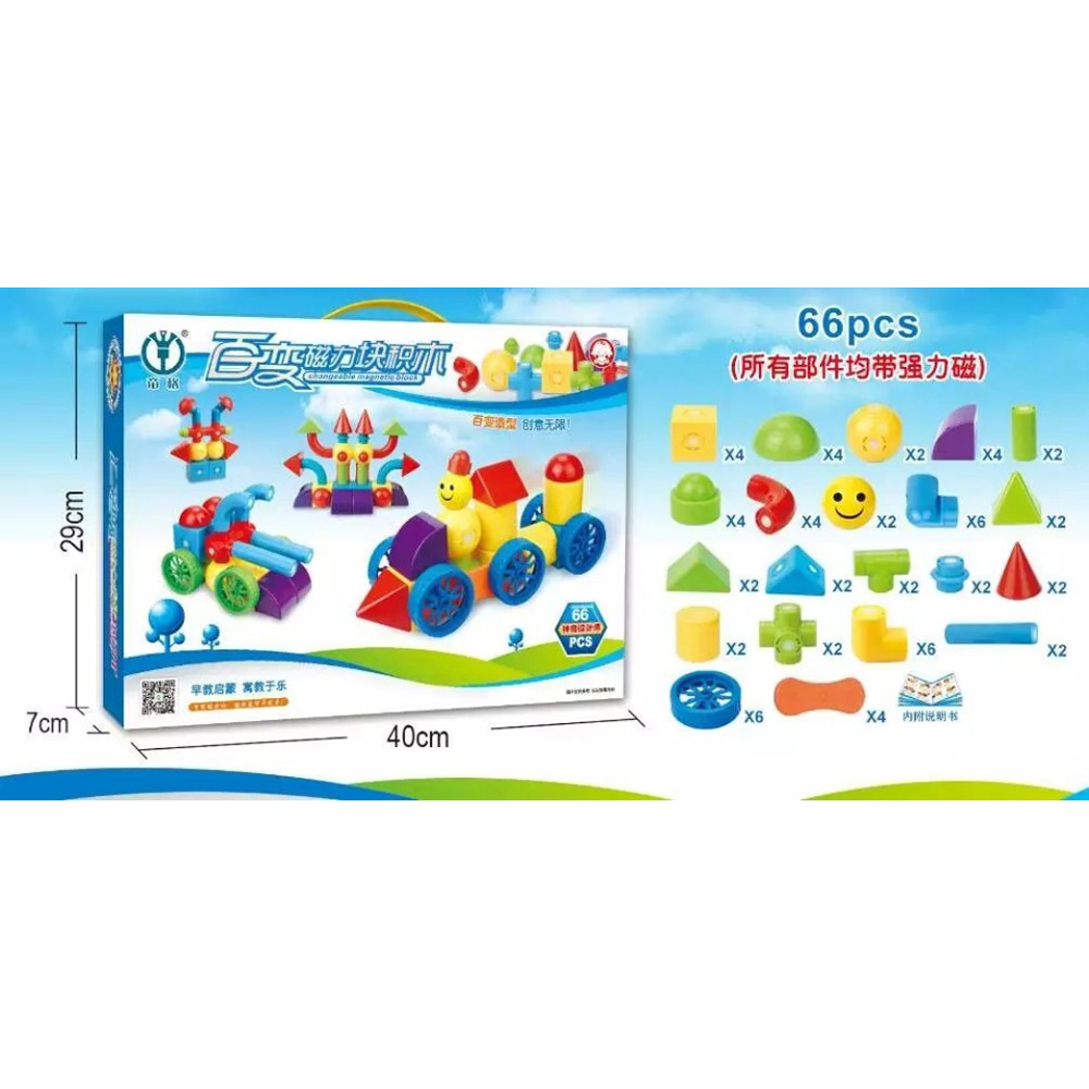 Changeable Magnetic Block (66 Pieces)