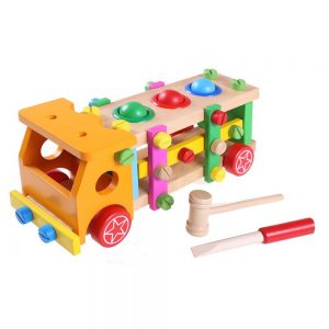 Wooden Screw Car