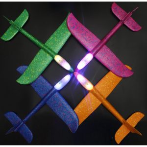 Lighted Foam Planes (Assorted Colors)
