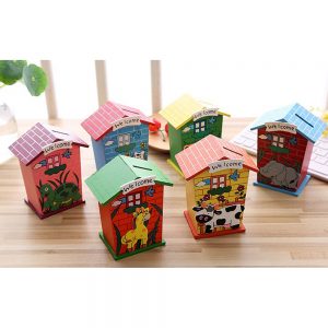 Alternative view of Wooden Coin Bank (Animals) (Assorted Designs)