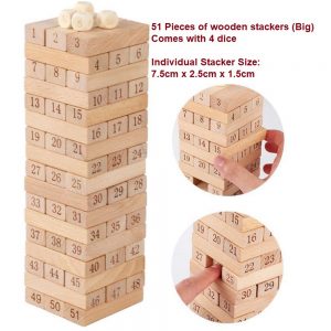 Wooden Stackers (Large) (51 Pieces)