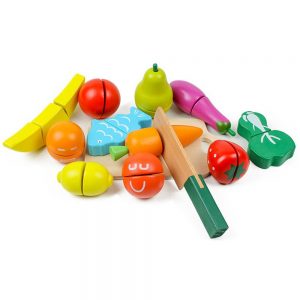 Alternative view of Wooden Fruits & Vegetables Cut