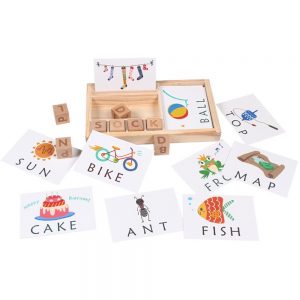 Alternative view of Wooden Matching Letters
