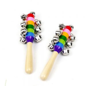 Wooden Shaker Bells (Assorted Colors)