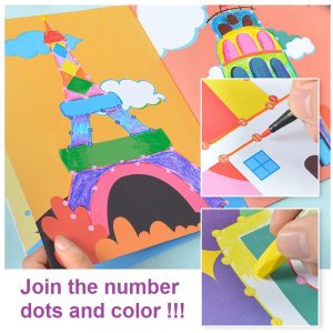 Alternative view of AA Number Dots & Coloring Set
