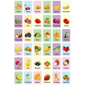 Alternative view of Educational Flash Cards Fruits