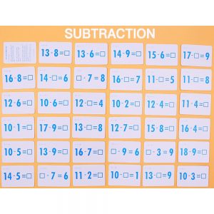 Alternative view of Educational Flash Cards Subtraction