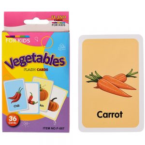 Educational Flash Cards Vegetables