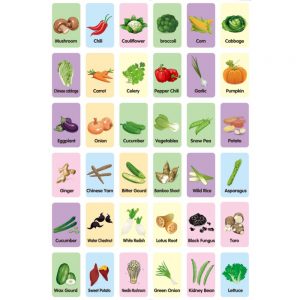 Alternative view of Educational Flash Cards Vegetables