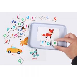 Alternative view of Matching Letters (Metal Box)