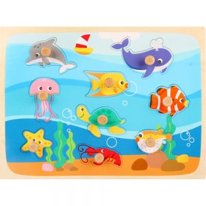 OJR Knob Puzzle (Sea Creatures)