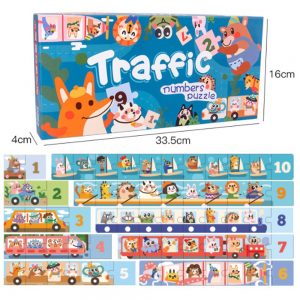 Number Puzzle Traffic (65 Pieces)