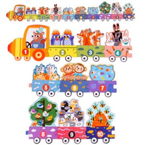 Alternative view of Number Puzzle Train (19 Pieces)