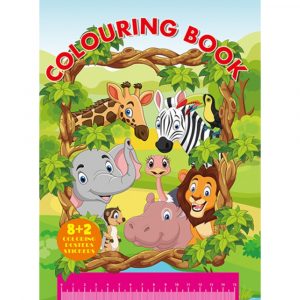 BW Coloring Book Safari Animals