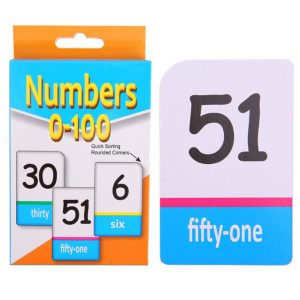 Educational Flash Cards Numbers 0-100