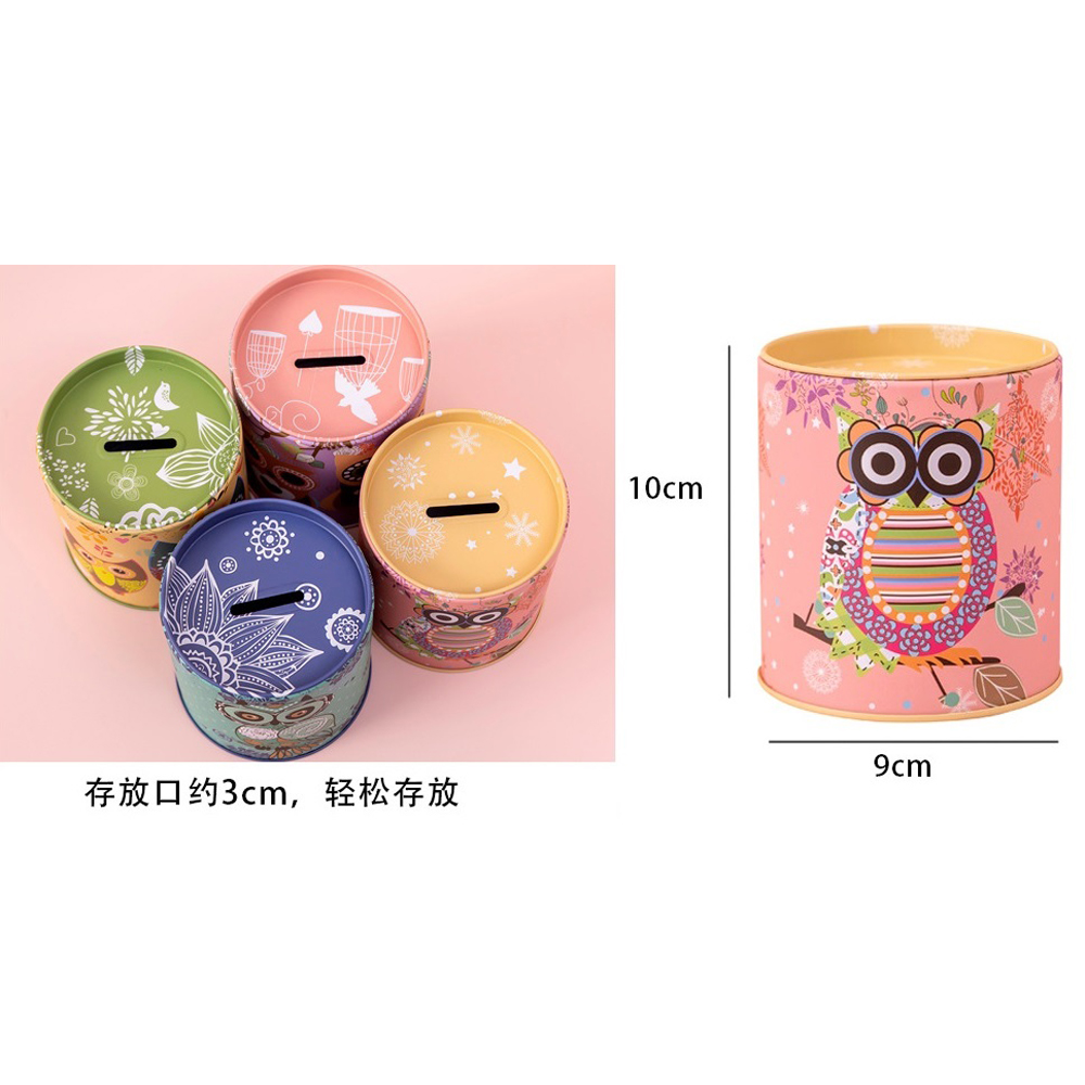Metal Coin Bank (Owl) (Assorted Designs) - Image 4