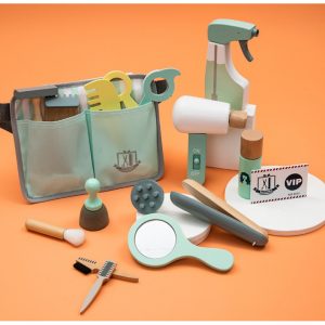 Wooden Barber Set