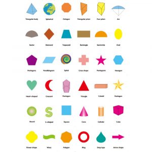 Alternative view of Educational Flash Cards Shape