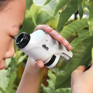 Alternative view of Portable Handheld Microscope (White)