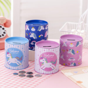 Metal Coin Bank (Unicorn) (Assorted Designs)