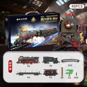 Steam Train Playset (48 Pieces)