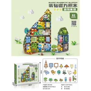 Magic Magnetic Blocks Crystal Animals (82 Pieces)