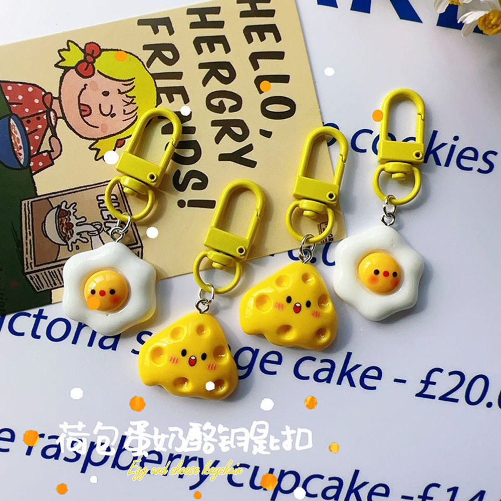 Egg and Cheese Key Chain - Image 2
