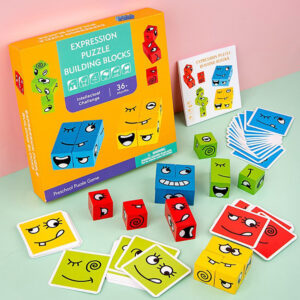 Expression Puzzle Building Blocks