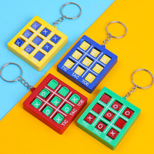 Mini Tic Tac Toe Keychain (Assorted Colors)
