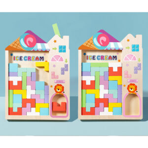 Alternative view of Tetris Wooden Blocks