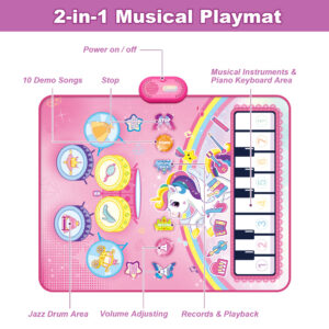 Music Carpet With Drum (Unicorn)